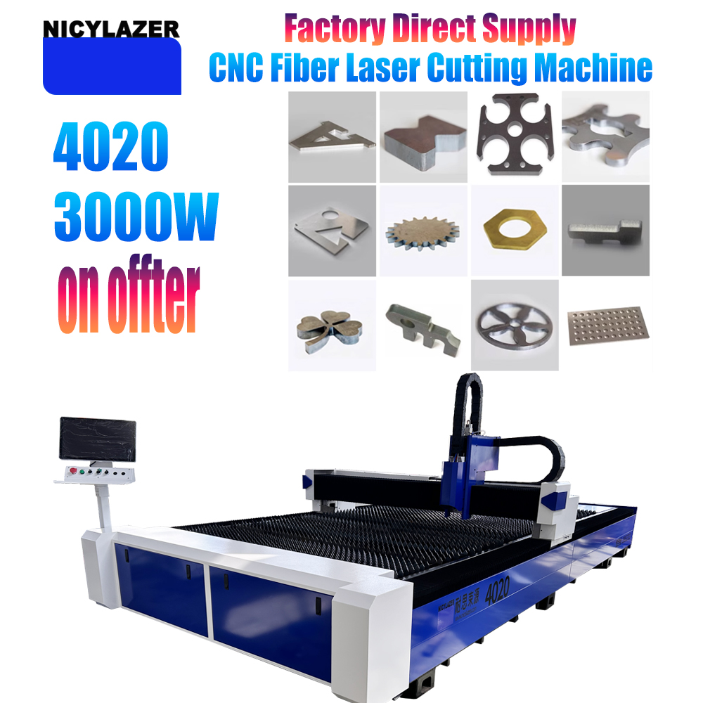 Industrial Laser Cutters - NICYLAZER CNC 3000W 4020 Fiber Laser