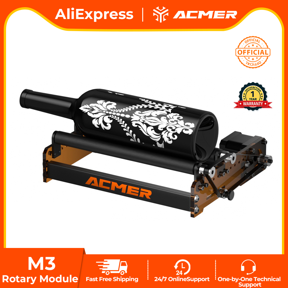 Laser Engraving Software - ACMER M3 Laser Rotary Roller 360°