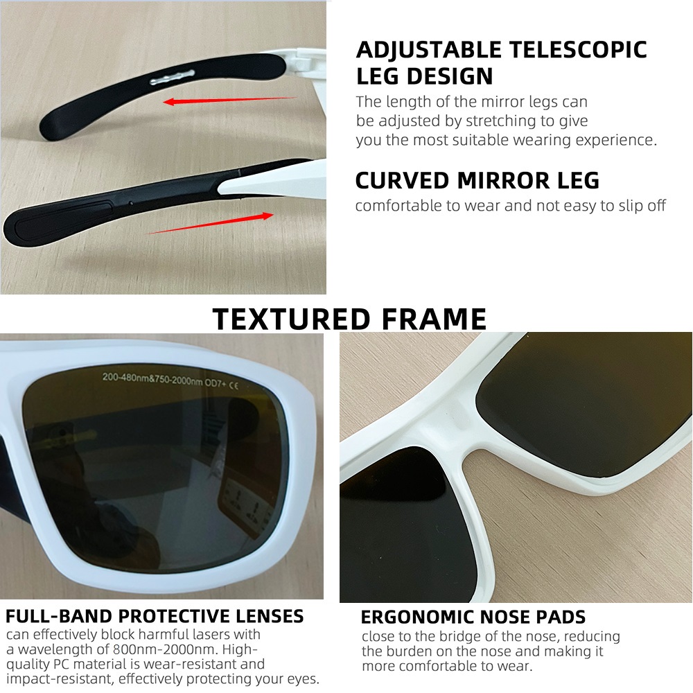 OD7 Laser Safety Glasses Goggl - Industrial Laser Hair Removal recension och pris