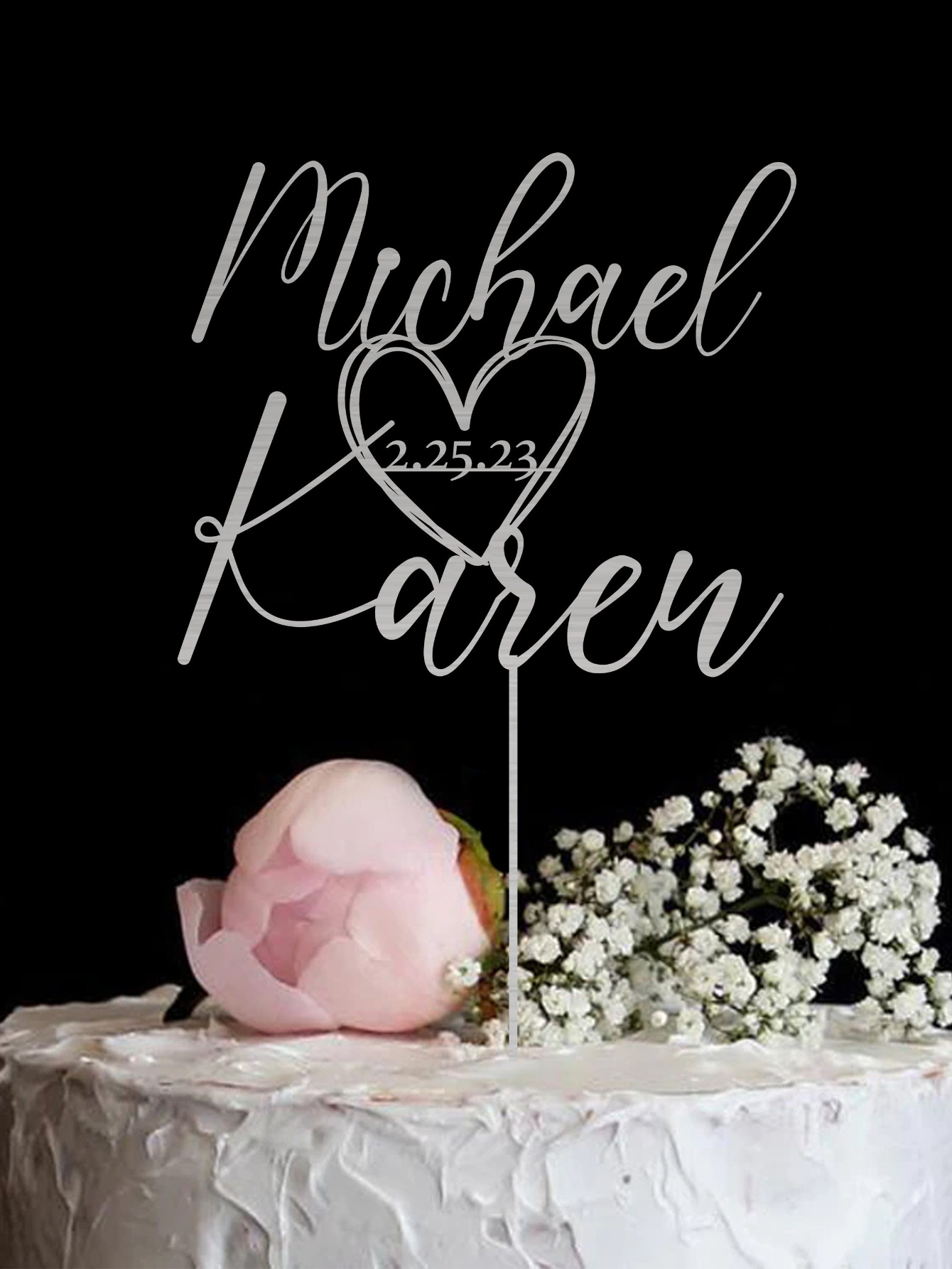 Custom Cake Topper - 1PC Perso - Laser Engraving Software recension och pris