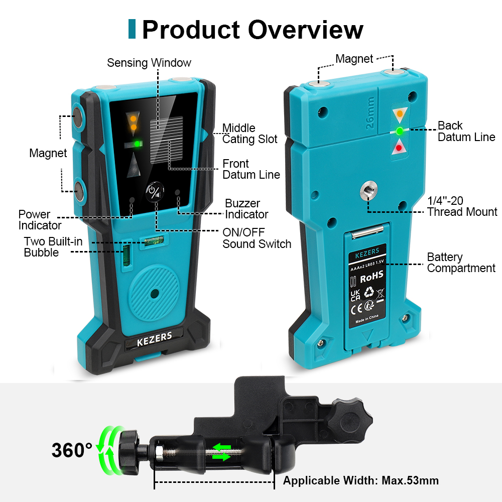 KEZERS Red Green Laser Level R - Industrial Laser Alignment Tool recension och pris