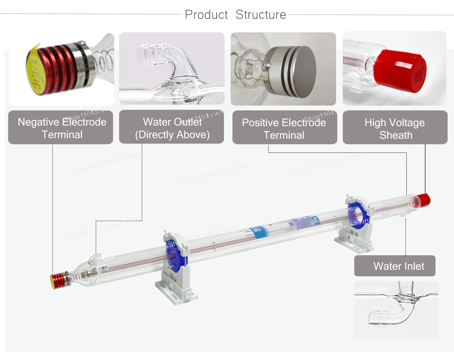 CO2 Laser Glass Tube Current M - Laser Tube Replacement recension och pris