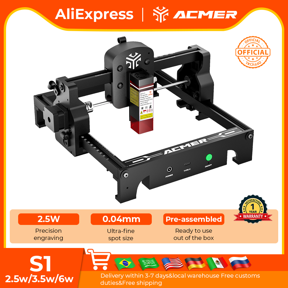 ACMER S1 Mini Laser Engraving  - Laser Engraving Software recension och pris