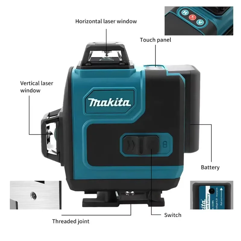 Makita 16-Line Cross Level 360 - Industrial Laser Alignment Tool recension och pris