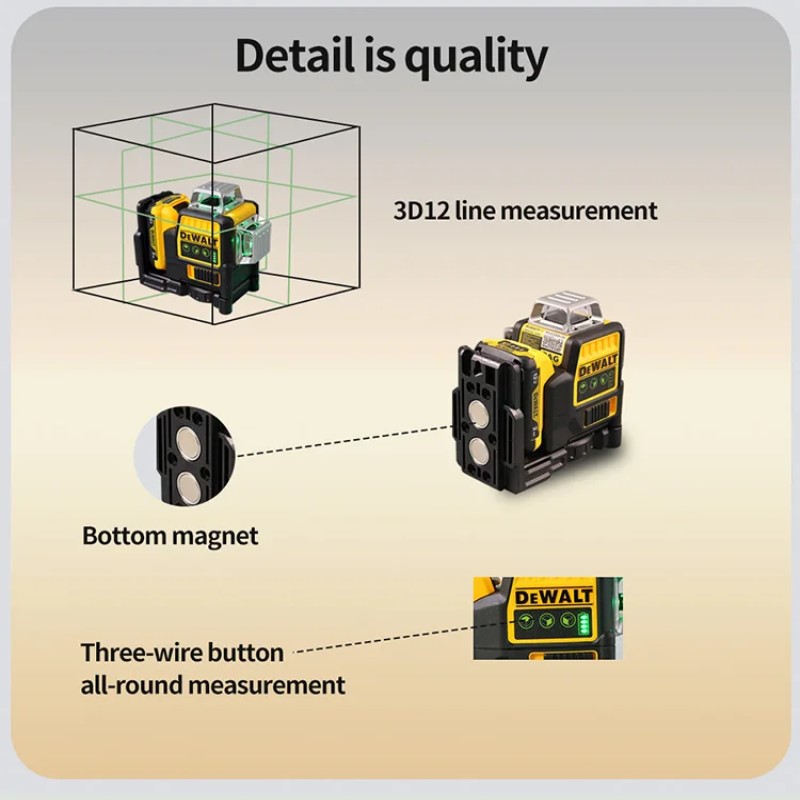 2025 Dewalt DW089LG 3 Sides*36 - Industrial Laser Alignment Tool recension och pris